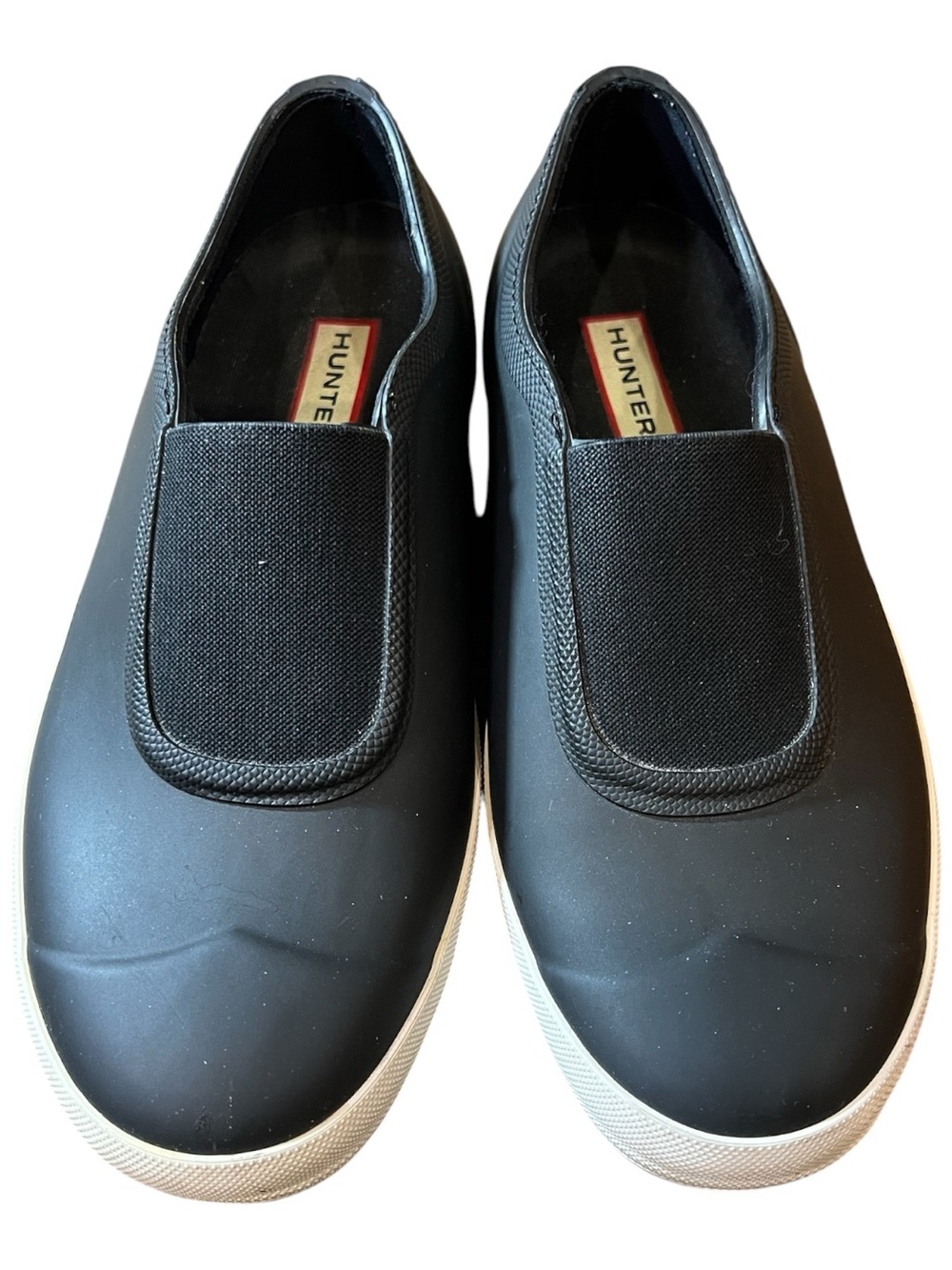 Hunter Black Slip-On Sneakers